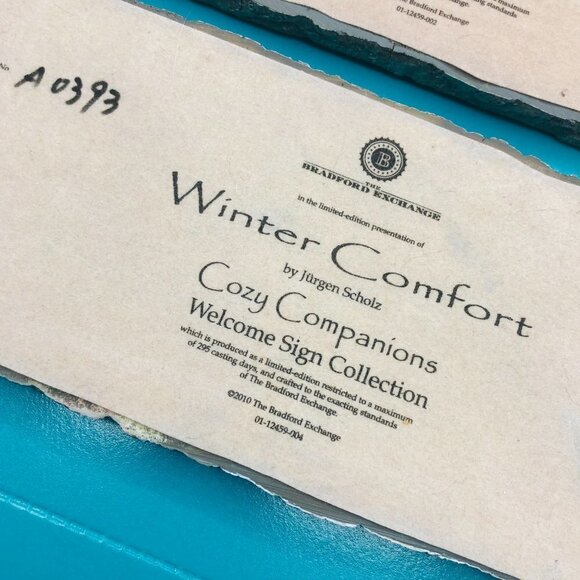 2010 Bradford Exchange Cozy Companions Limited Series Cats Wall Plaque, set of 3 - Picture 8 of 11